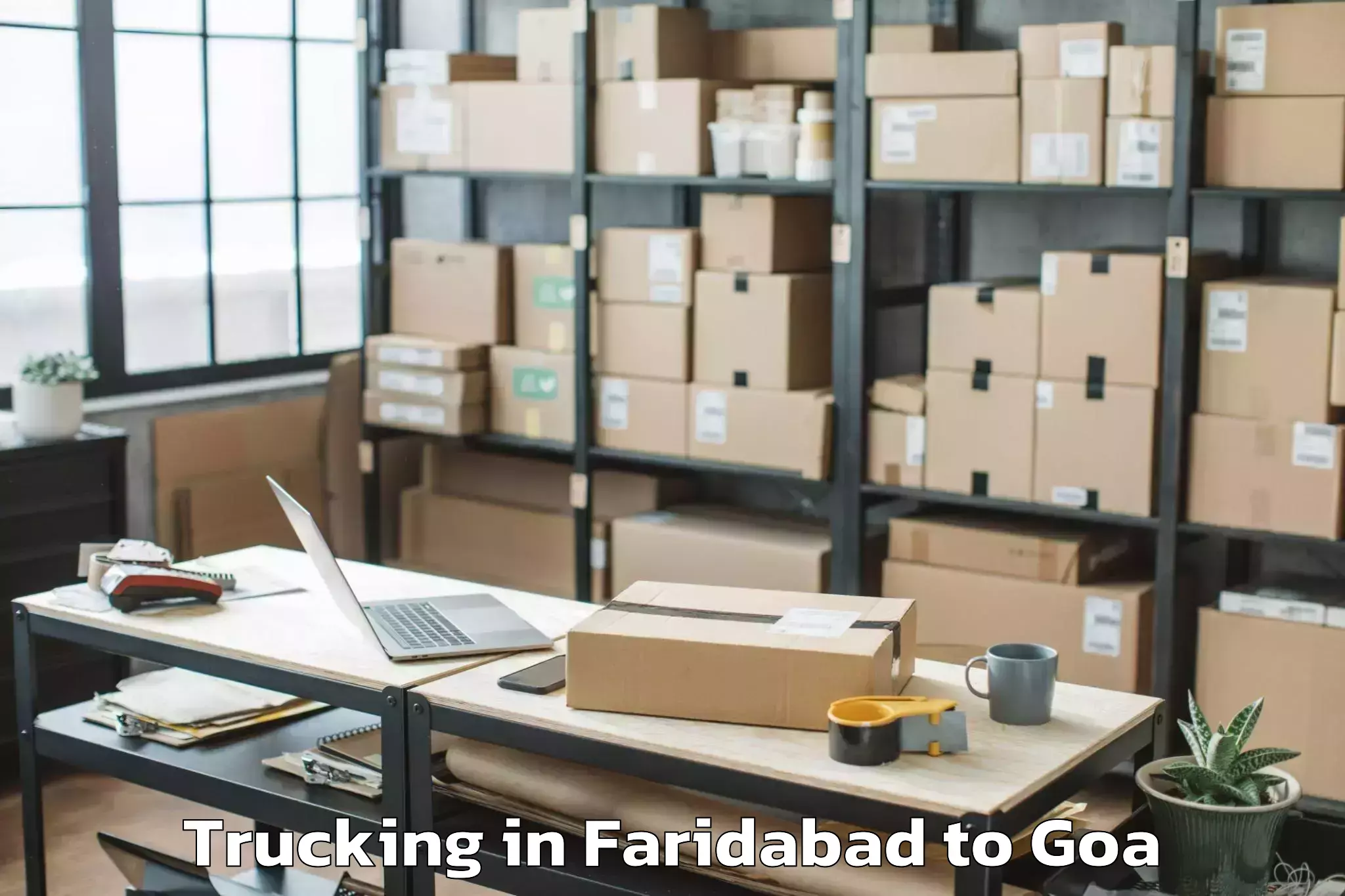 Leading Faridabad to Ponda Trucking Provider